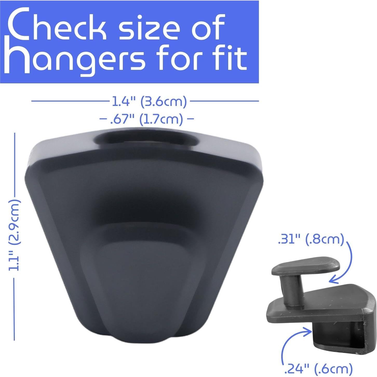 Ganchos Organizadores de Closet Bellaeasybeauty - Paquete de 20