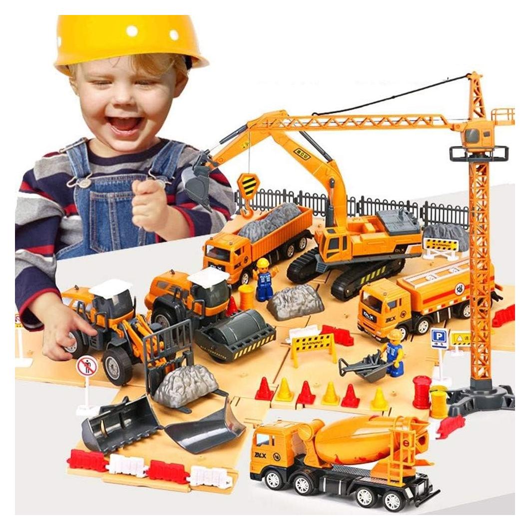 Set de Vehículos de Construcción Delectation - 6 Piezas con Contenedor