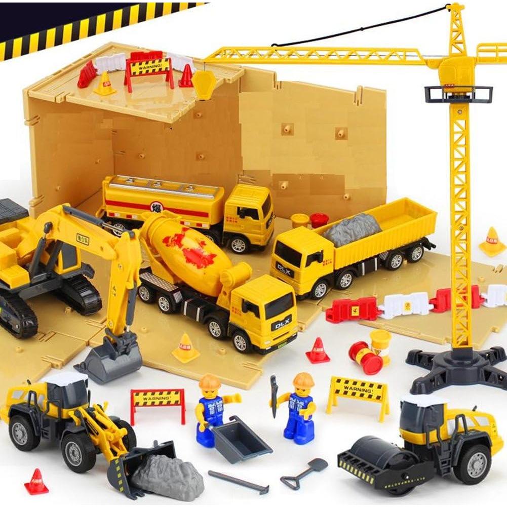 Set de Vehículos de Construcción Delectation - 6 Piezas con Contenedor