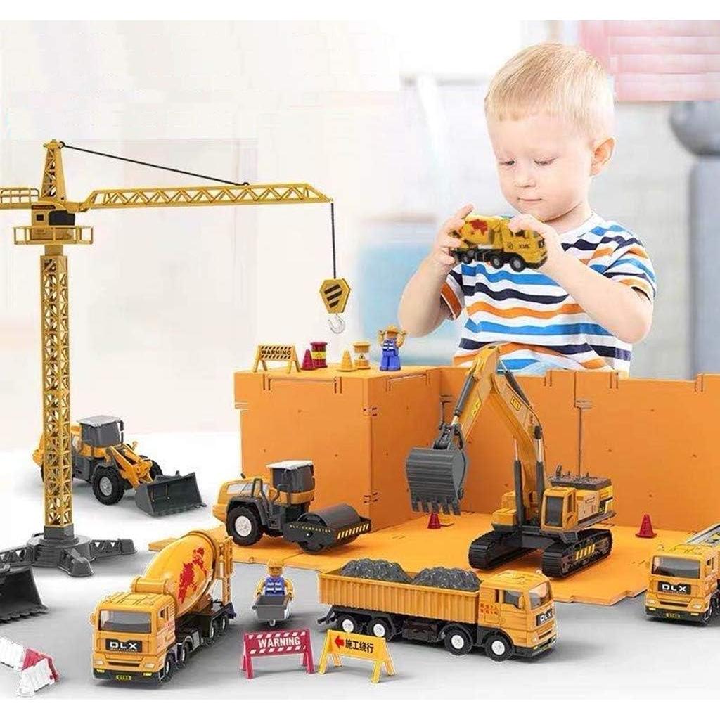 Set de Vehículos de Construcción Delectation - 6 Piezas con Contenedor