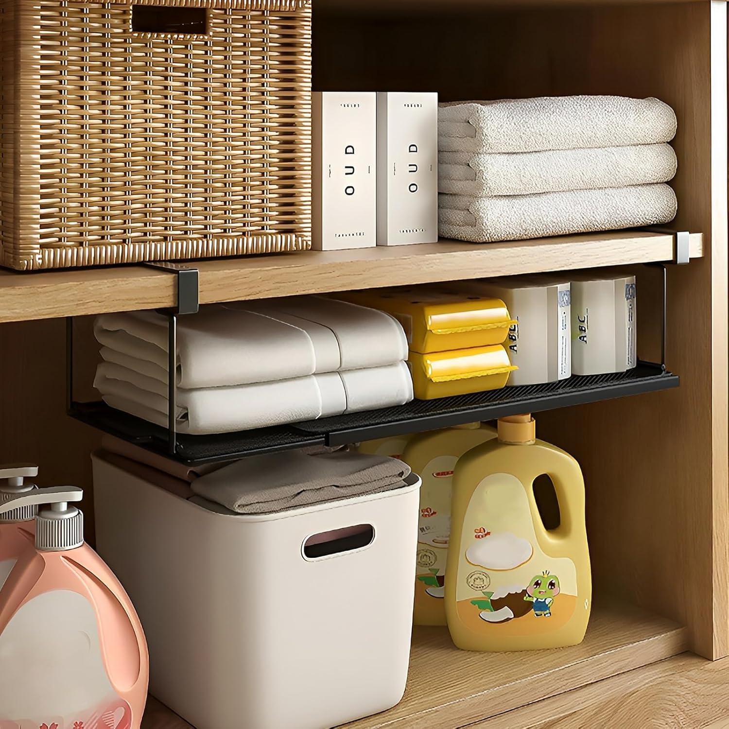 Organizador Expandible ROLIZOE para Gabinete Negro 38.4-69.9 cm