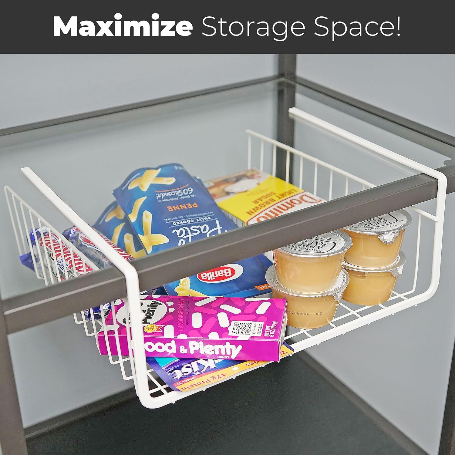 Juego de 4 Cestas de Almacenamiento Bajo Estante - Southern Homewares