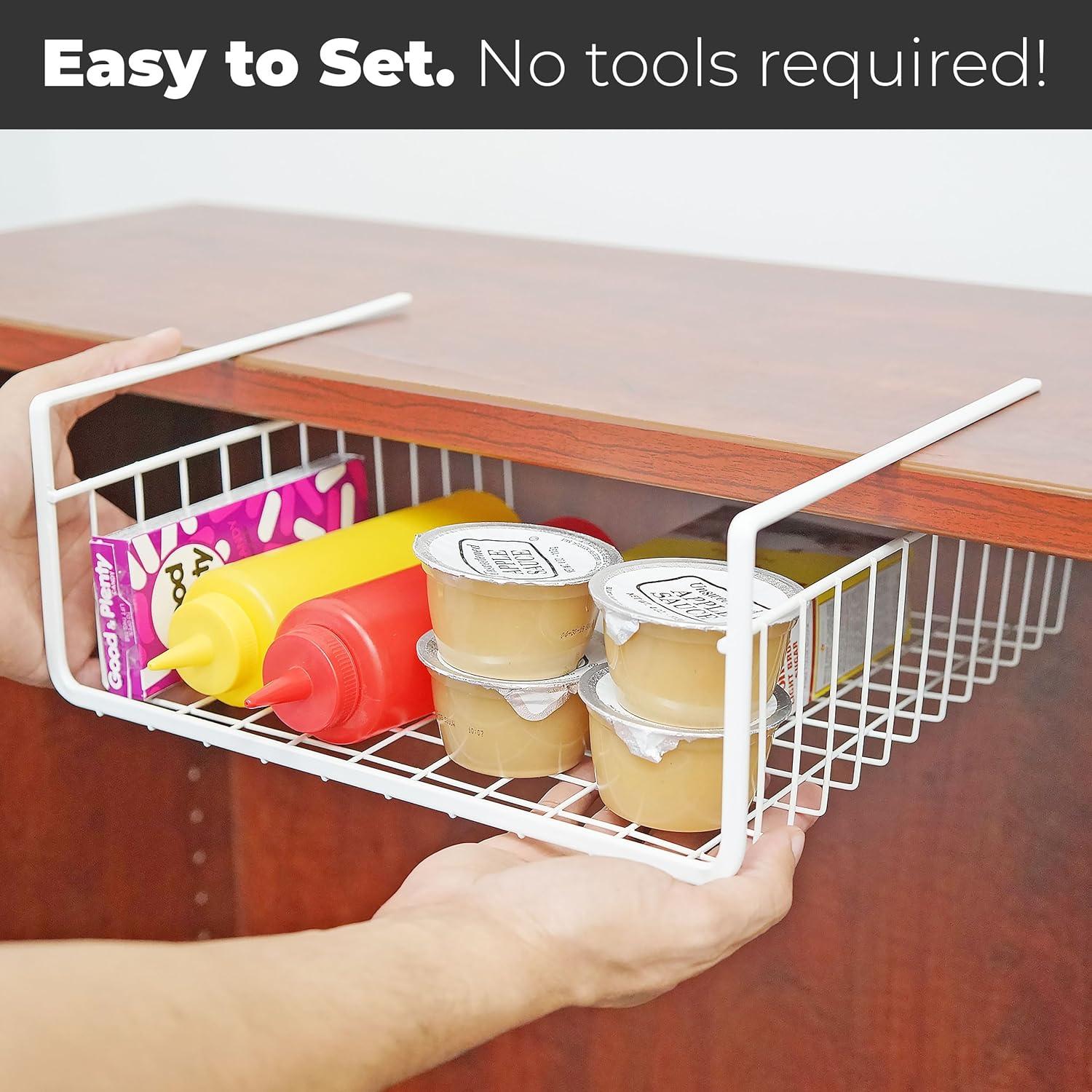 Juego de 4 Cestas de Almacenamiento Bajo Estante - Southern Homewares