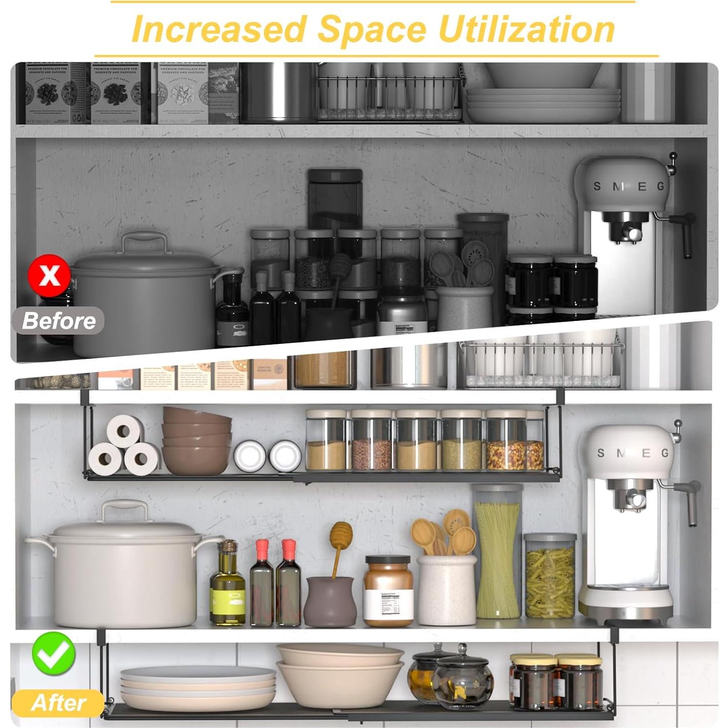 Cesta de Almacenamiento Colgante Expandible FullyWarms 38.5-70cm