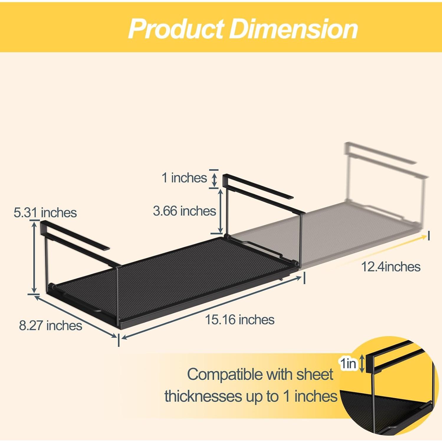 Cesta de Almacenamiento Colgante Expandible FullyWarms 38.5-70cm