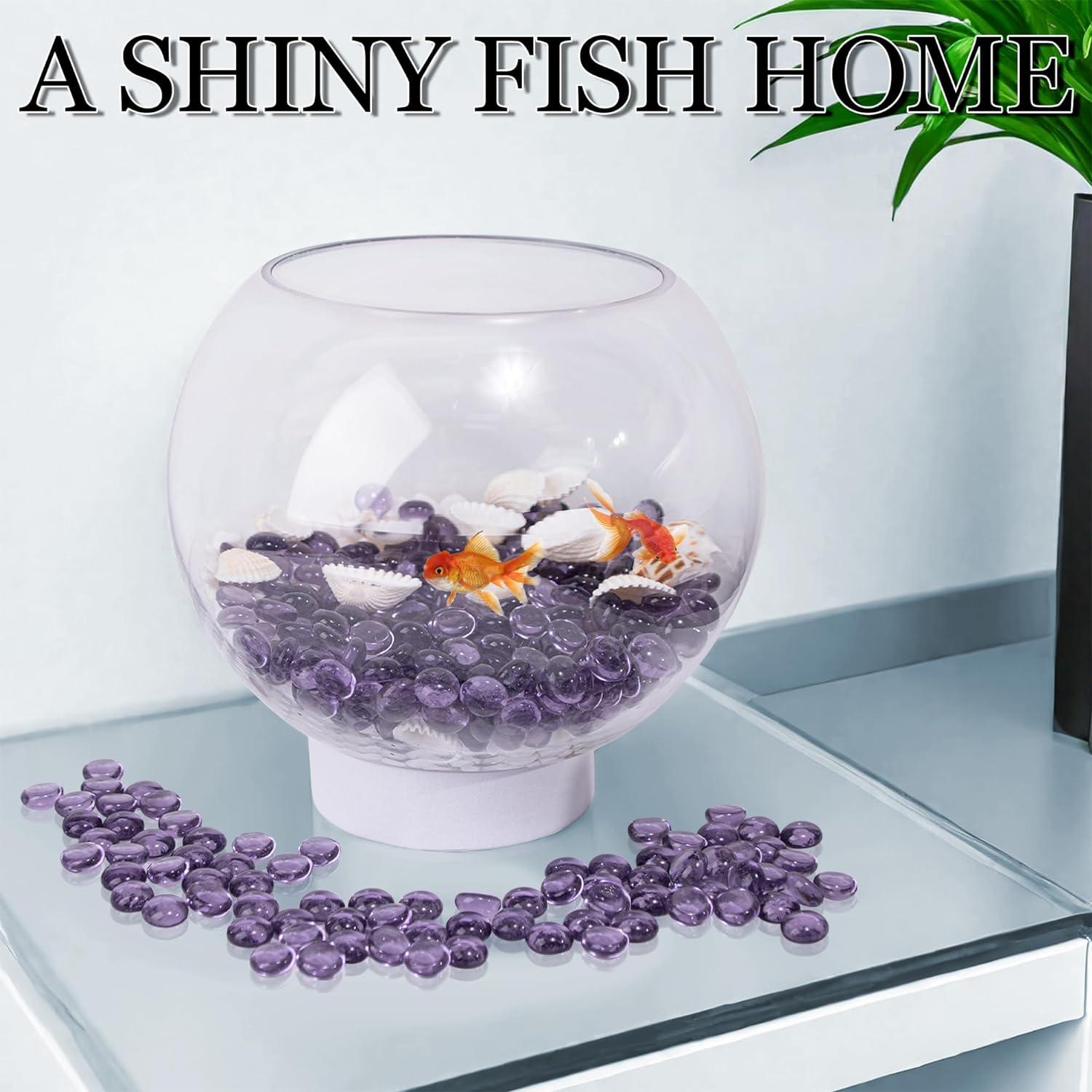 Gemas de Vidrio Moradas Meschett 50PCS para Decoración