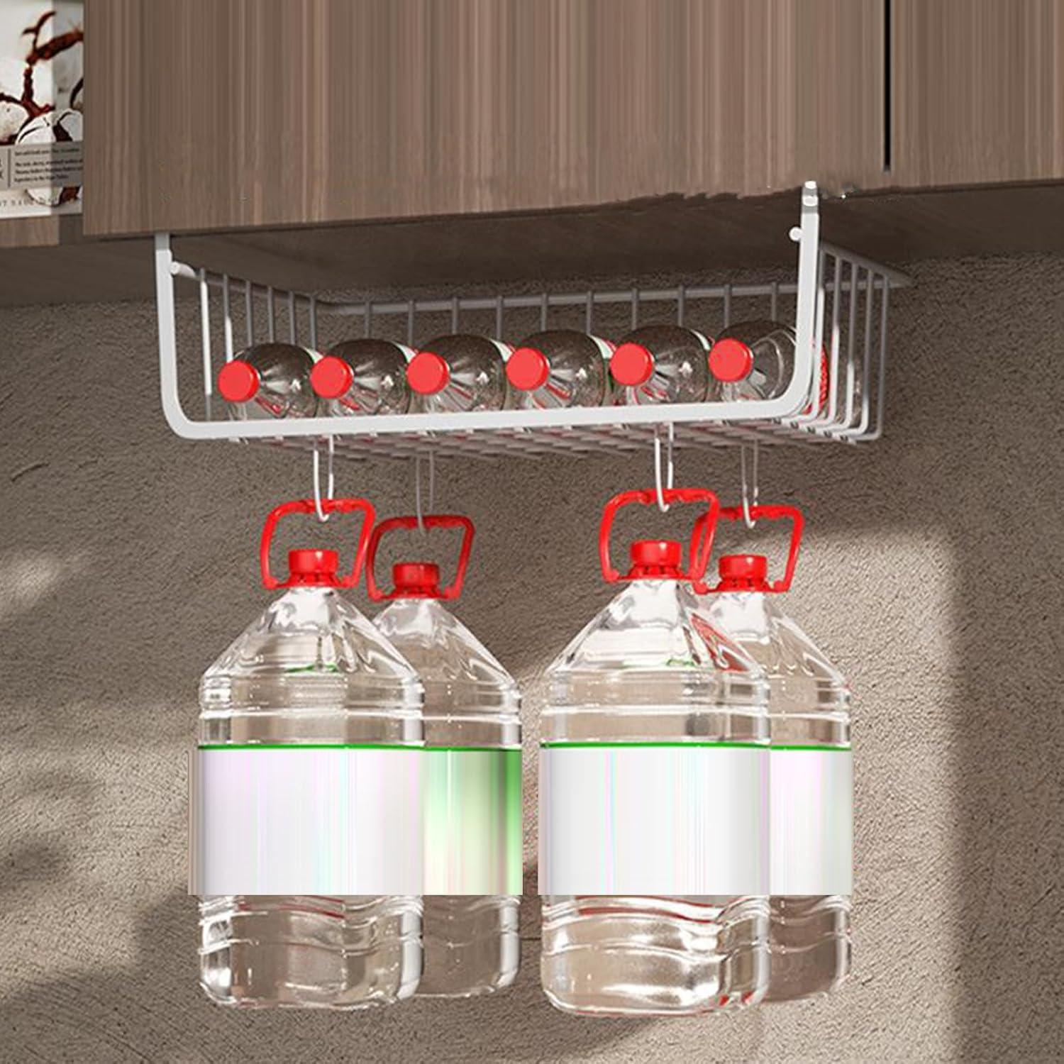 Canasta de Almacenamiento Bajo Estante Yosoo Hierro Blanco Grande