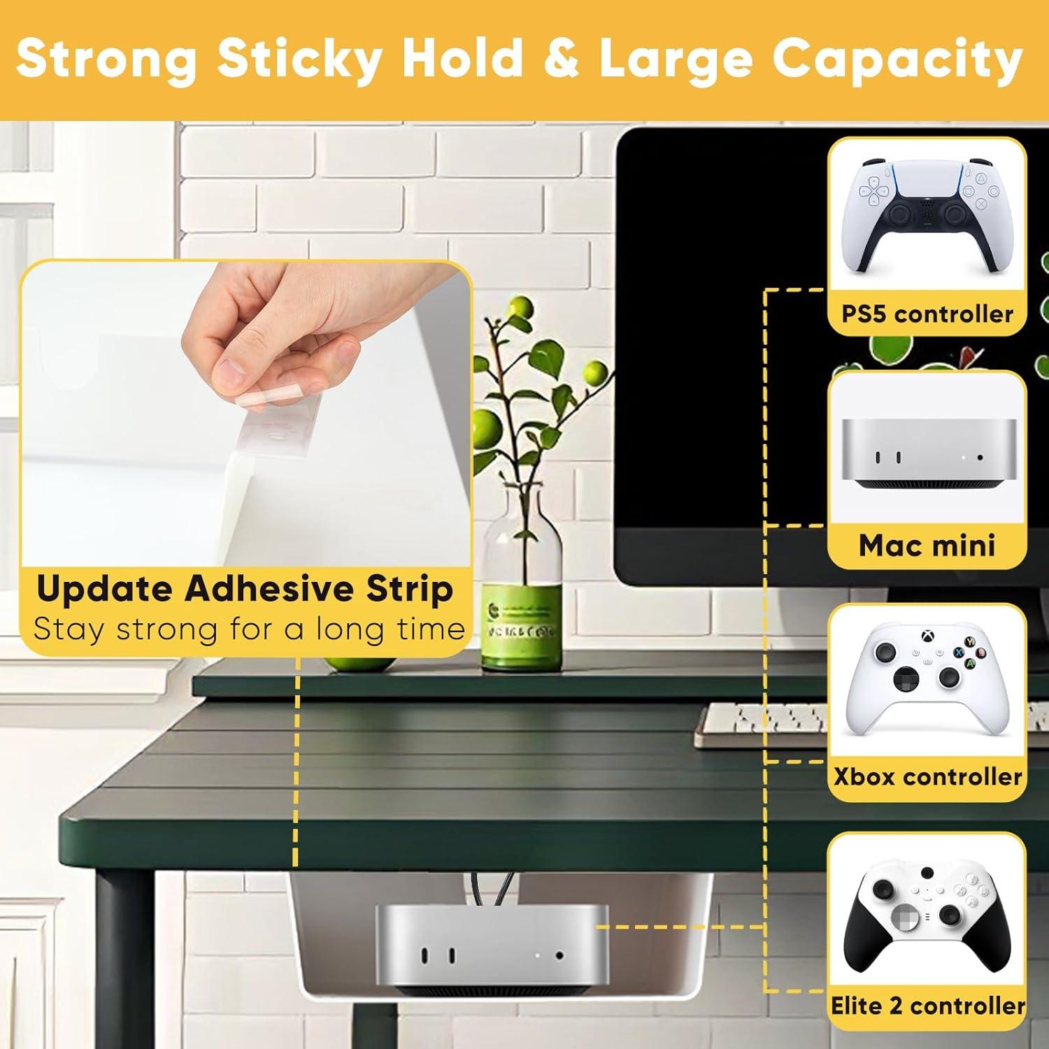 Organizador Bajo Escritorio OrgaFocus 2 Cajones Blanco Mate