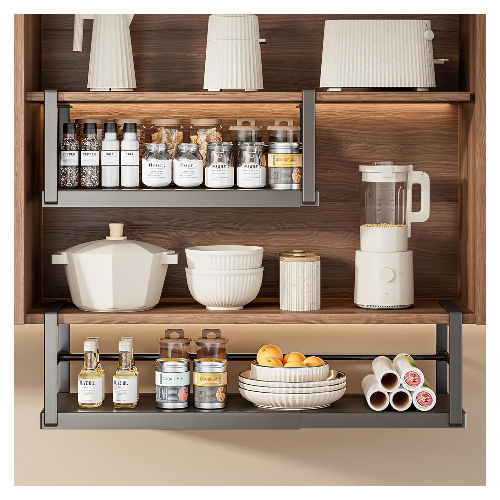 Cesta de Almacenamiento Colgante ZHOHO TANT 21.5x26.9cm Negro