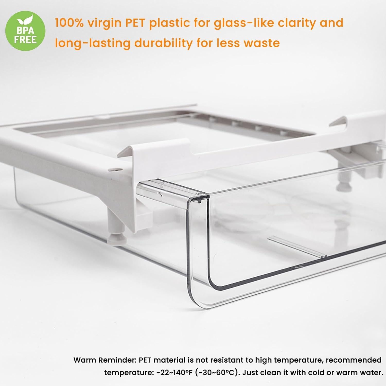 Cajón Bajo Estante Vacane 28.5x10.9 cm Transparente