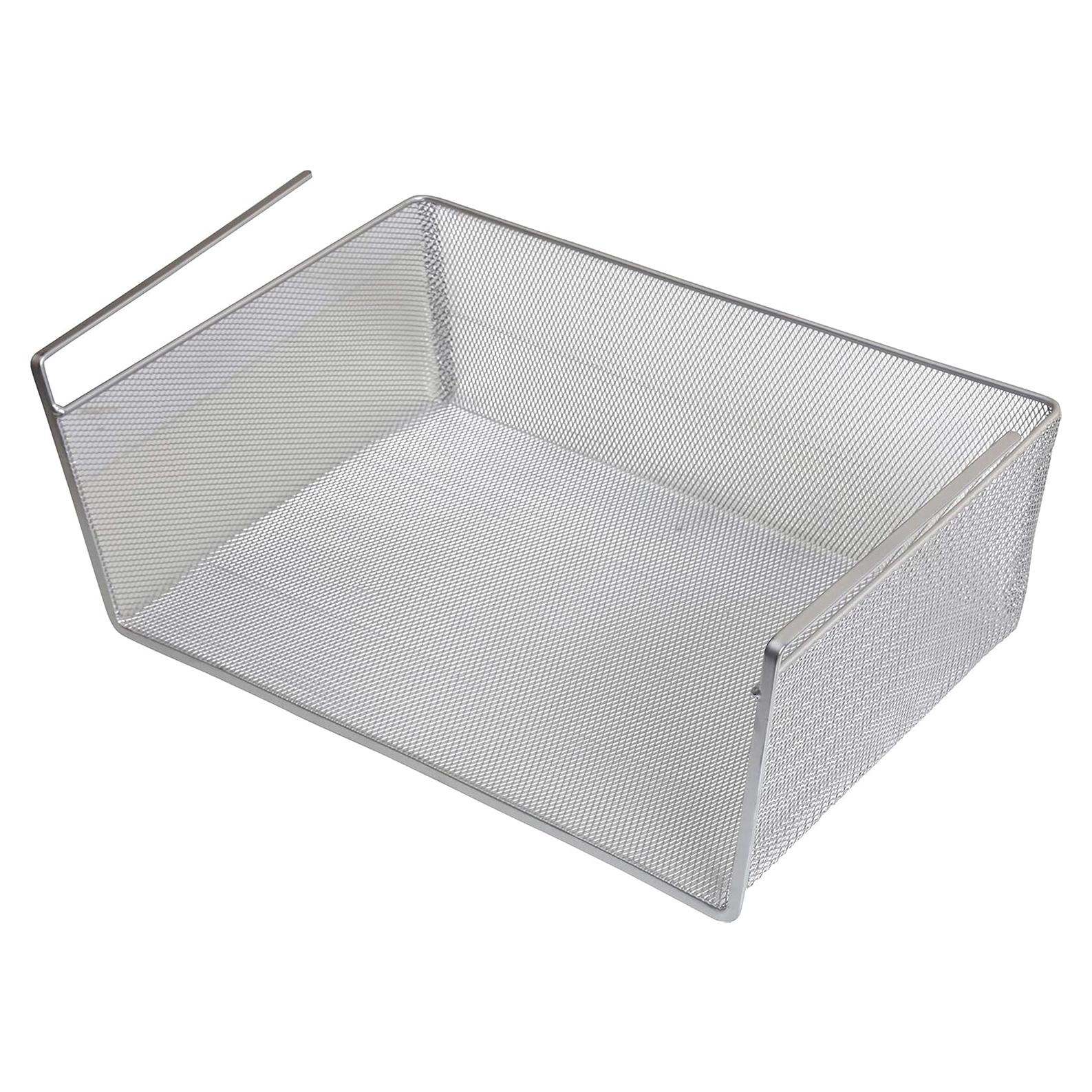 Canasta Bajo Estante YBM Home Acero Inoxidable 6x15x10 cm