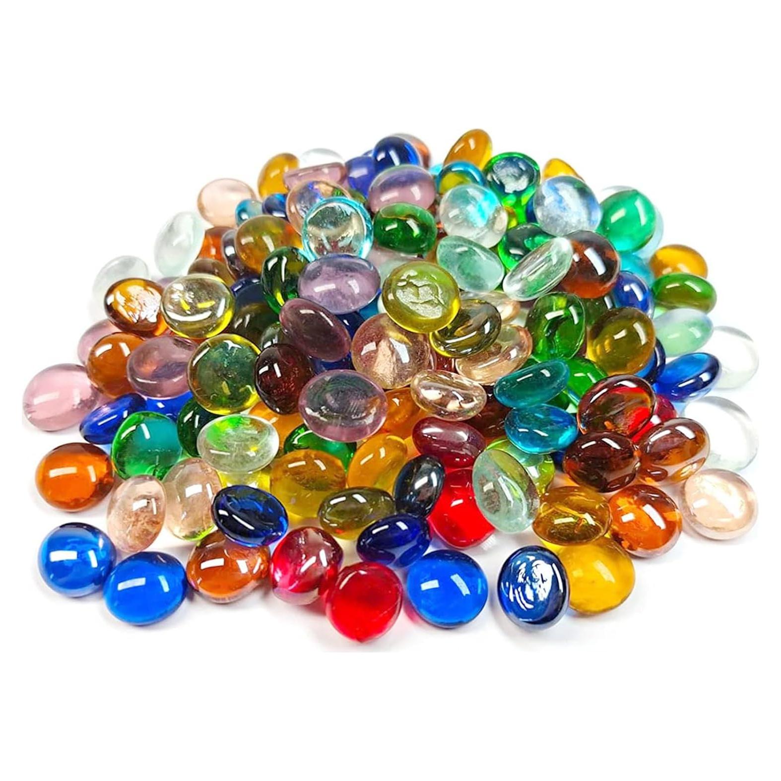 Mini Gemas de Vidrio Meschett 1LB Decoración 170 Piezas