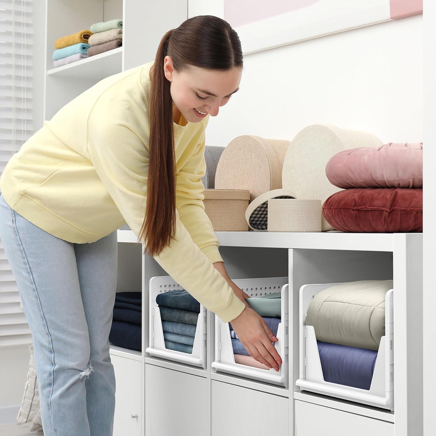 Cestas Apilables Sorbus - Organizador de Plástico 3 Grandes