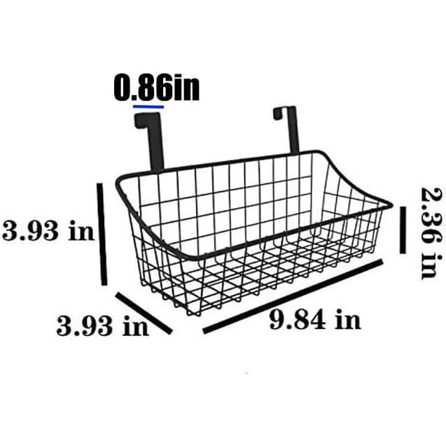 Cesta de Almacenamiento LeleCAT 2 Paquetes Negra 25x10x10 cm