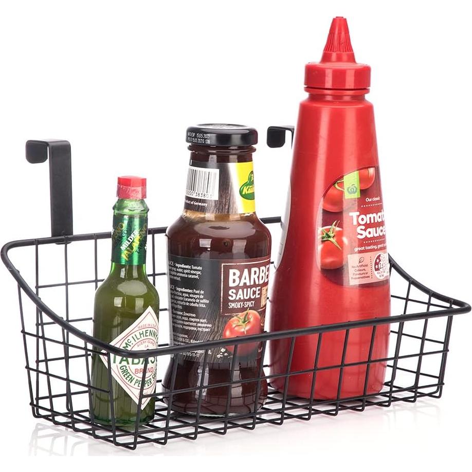 Cesta de Almacenamiento LeleCAT 2 Paquetes Negra 25x10x10 cm