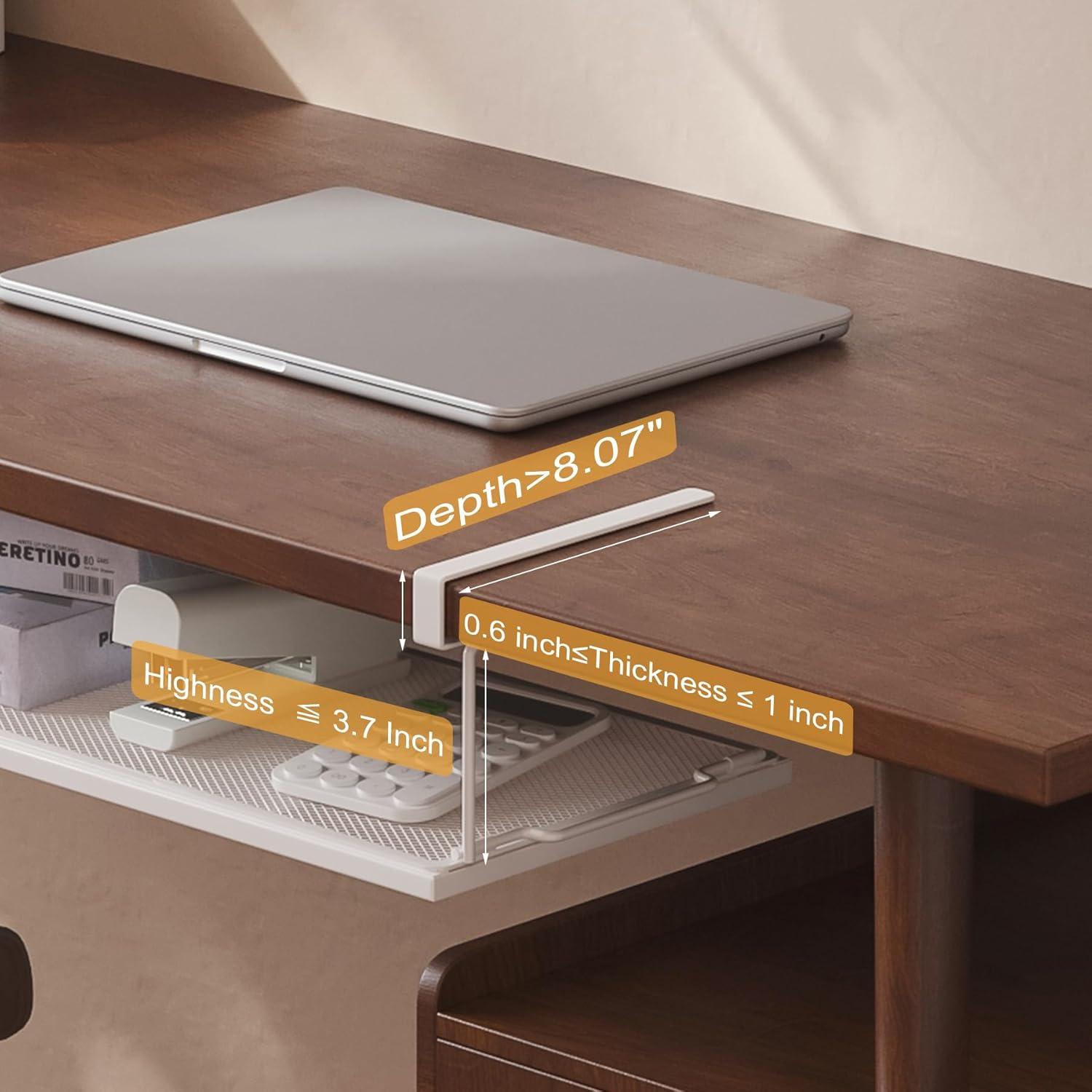 Organizador Bajo Estante YOLOPARK Extensible 70.5 cm Blanco