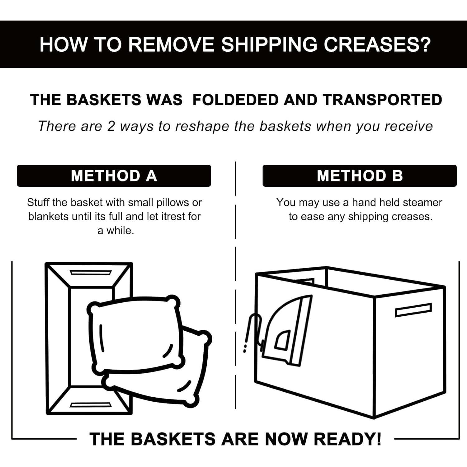 Cesta de Almacenamiento OIAHOMY 3 Piezas Algodón Amarillo 33x25x22cm