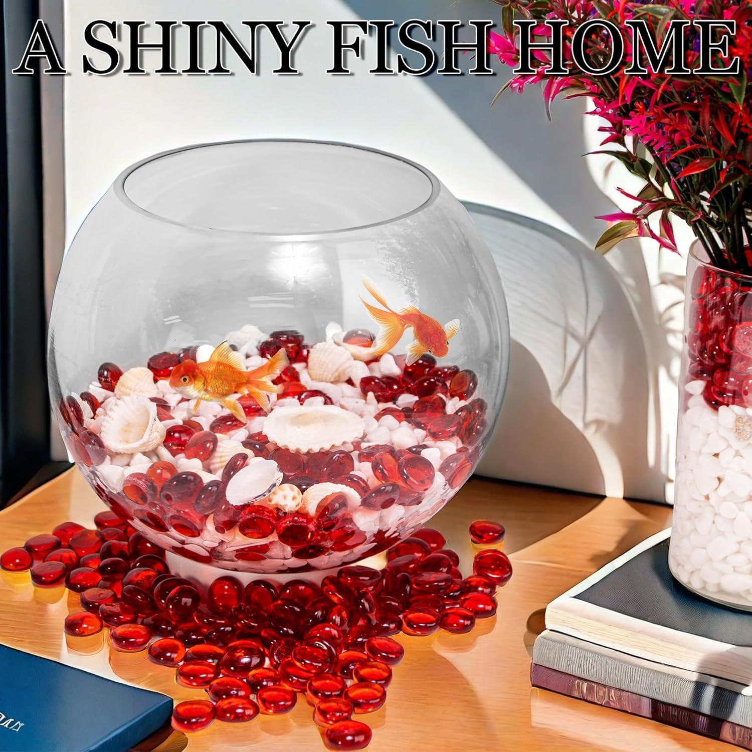 Gemas de Vidrio Rojas Meschett 50PCS 1.3-1.8cm Decoración