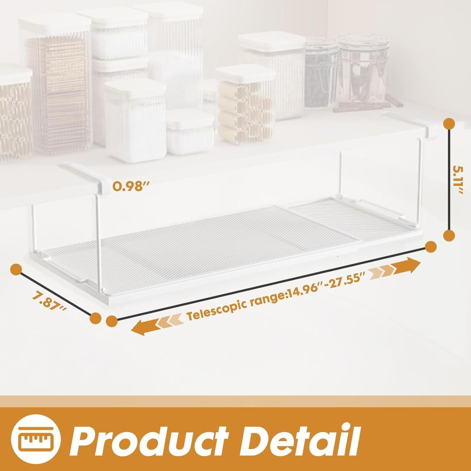 Estante Expandible PowerKing Blanco 38-69.9 cm Ajustable 10lbs