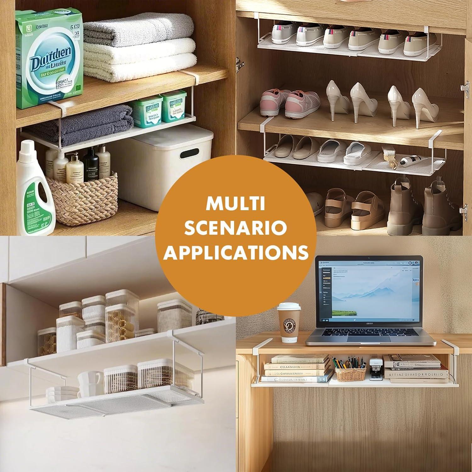 Estante Expandible PowerKing Blanco 38-69.9 cm Ajustable 10lbs