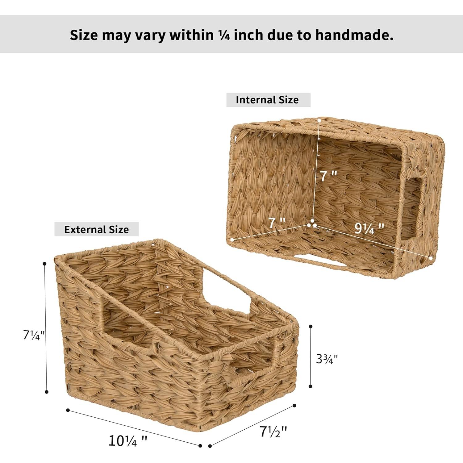 Cestas de Mimbre GRANNY SAYS con Asas - Set de 2 Trapezoides