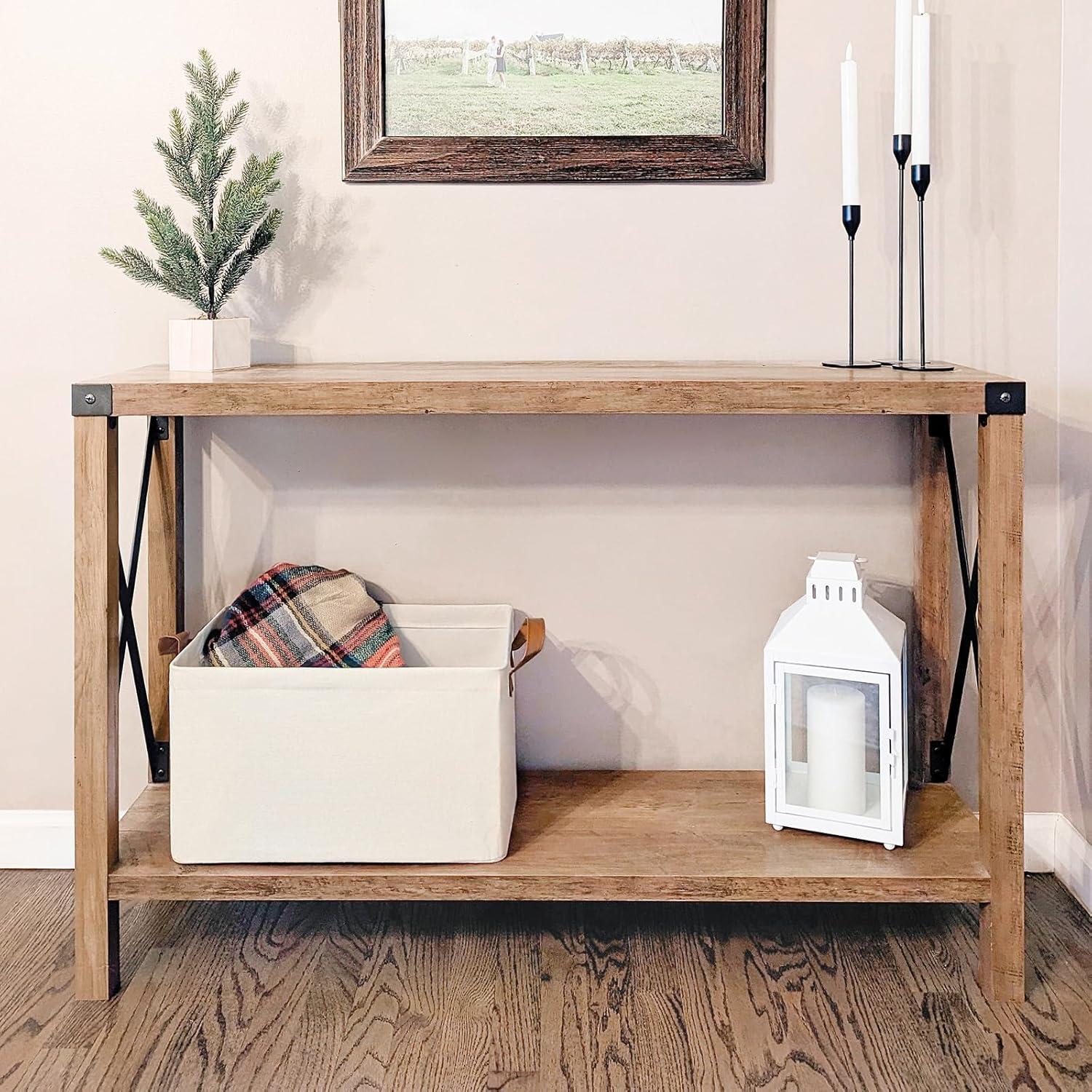 Cestas de Almacenamiento CHICVITA Beige 42.2x27.9x24.1 cm Paquete de 2