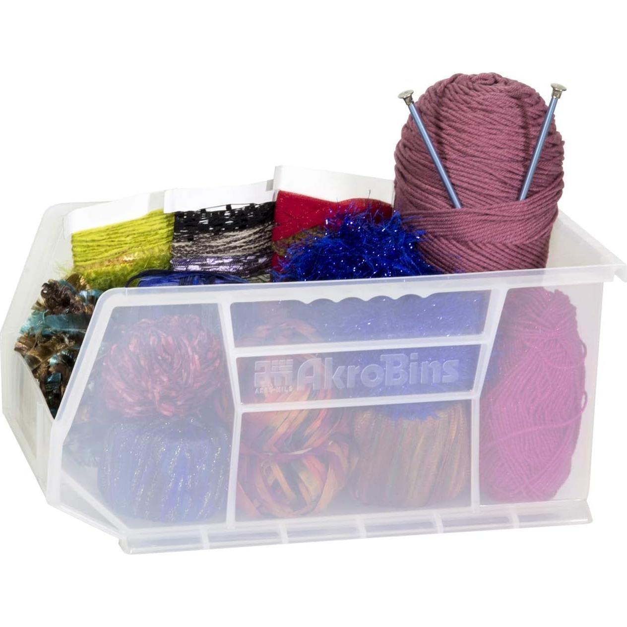 Bins de Almacenamiento Apilables Akro-Mils 30240, 12 Piezas, 27.2 kg