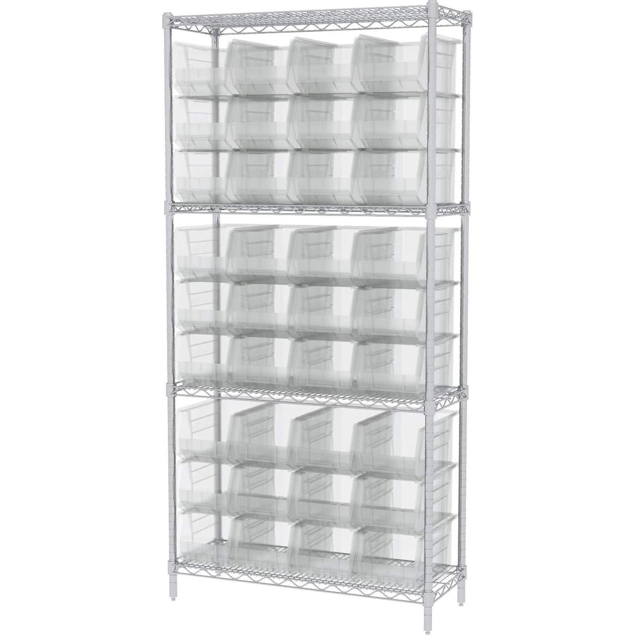 Bins de Almacenamiento Apilables Akro-Mils 30240, 12 Piezas, 27.2 kg