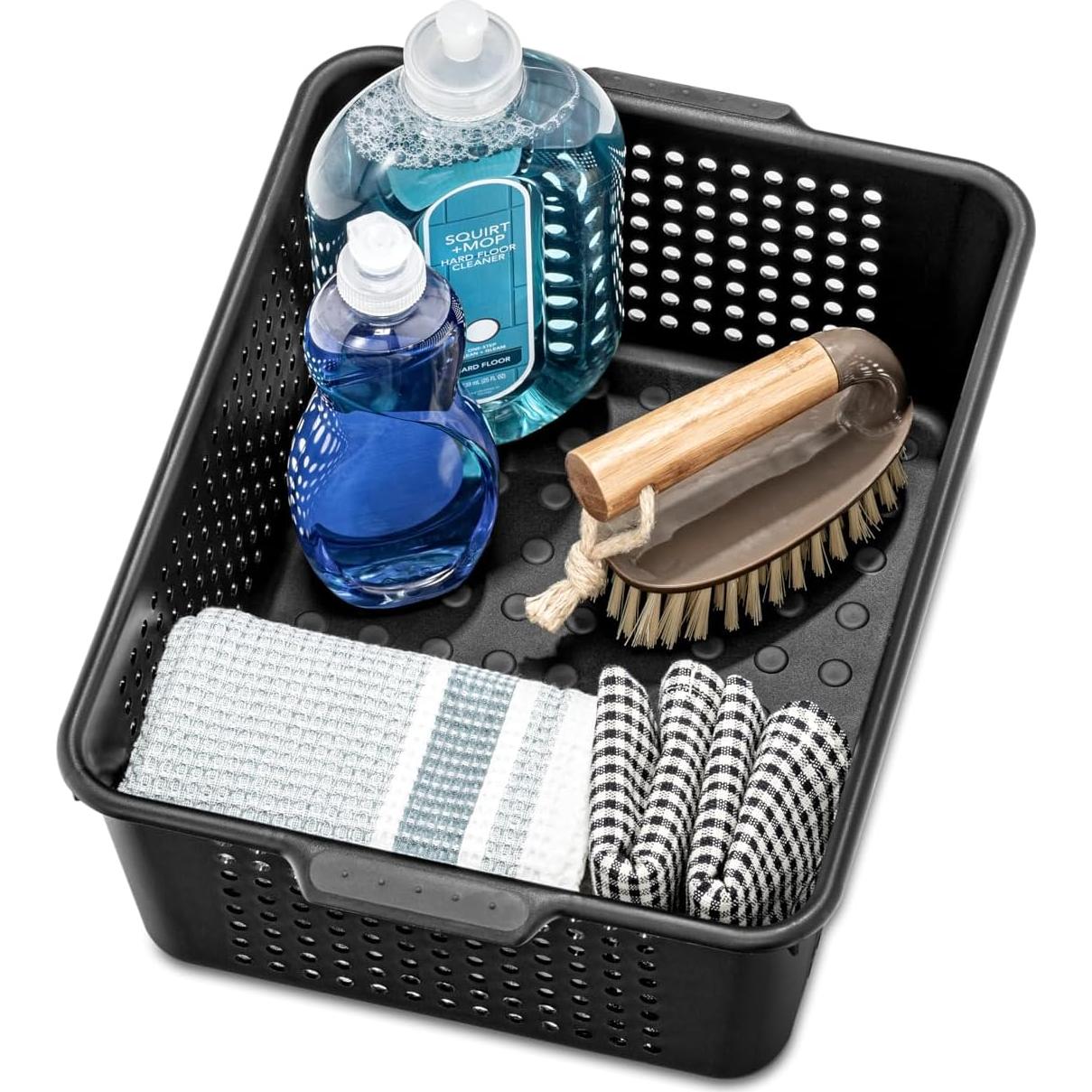 Cesta de Almacenamiento Mediana Madesmart Granito 37.5x27.4 cm