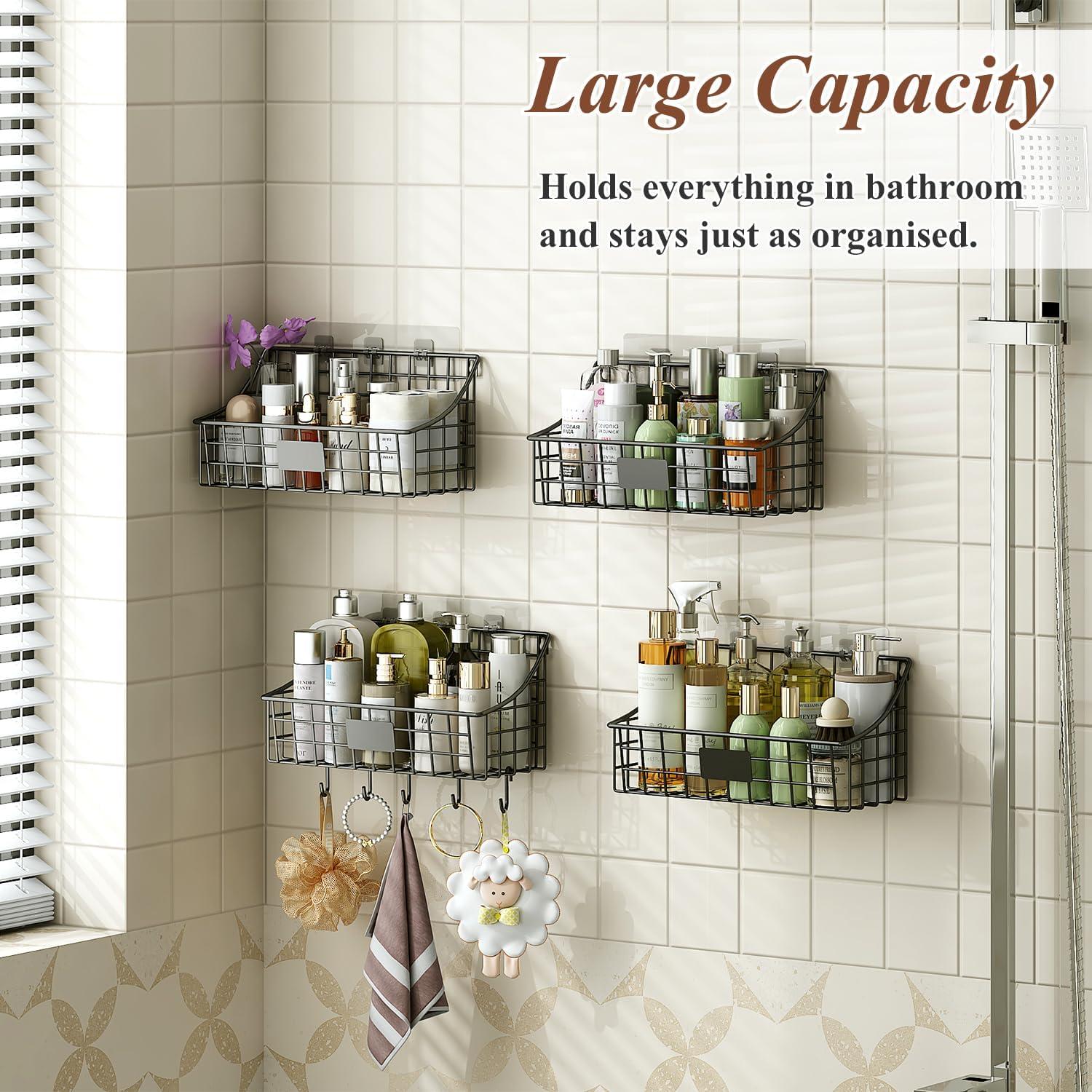 Cestas Colgantes de Alambre Sonyabecca 4 Pack para Baño y Cocina