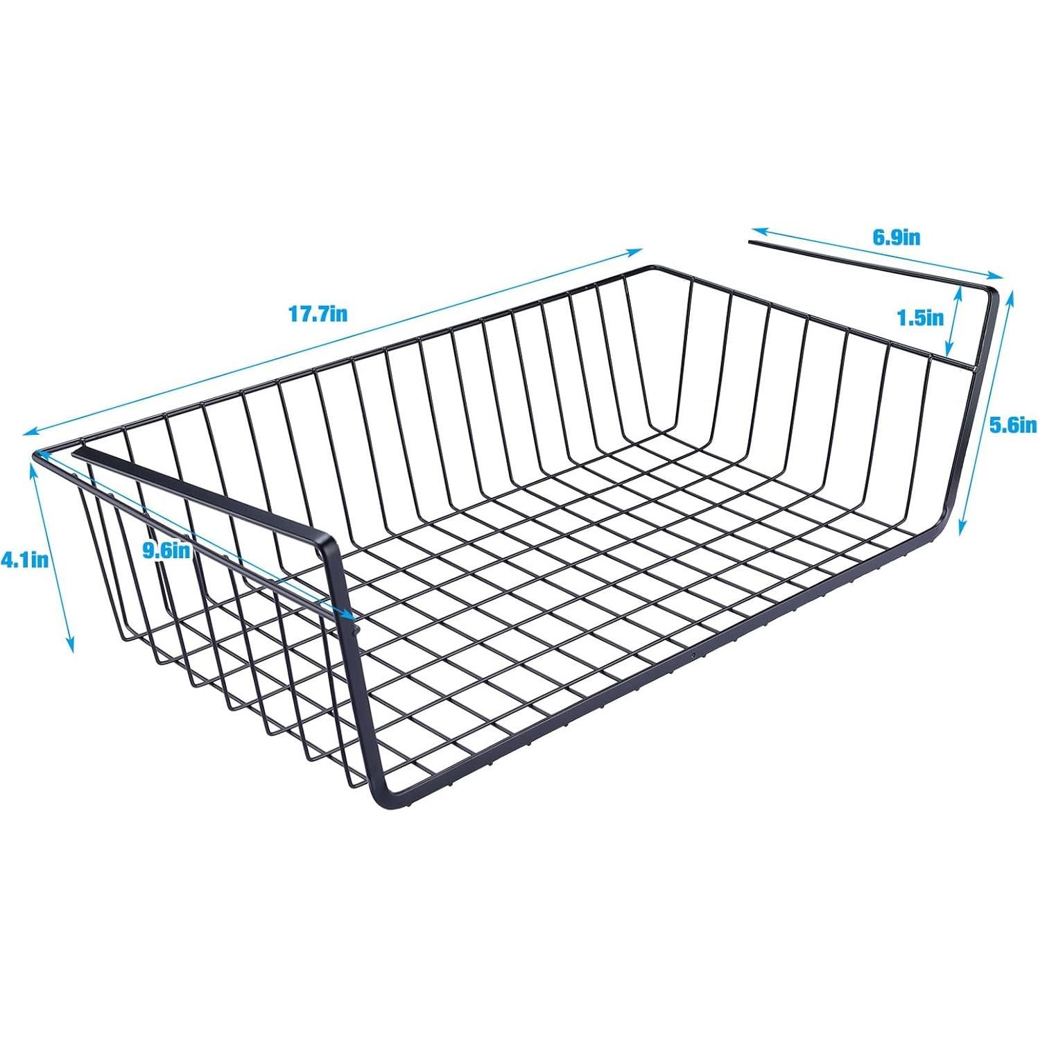 Canastas de Almacenamiento Bajo Estante HOMOKUS 5 Pzas 48x24x14cm