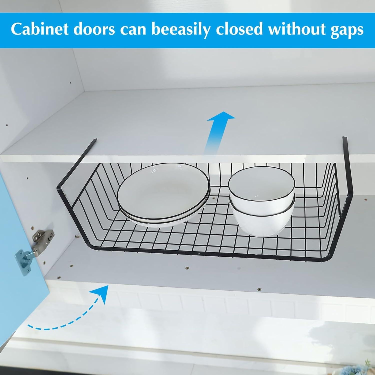 Canastas de Almacenamiento Bajo Estante HOMOKUS 5 Pzas 48x24x14cm