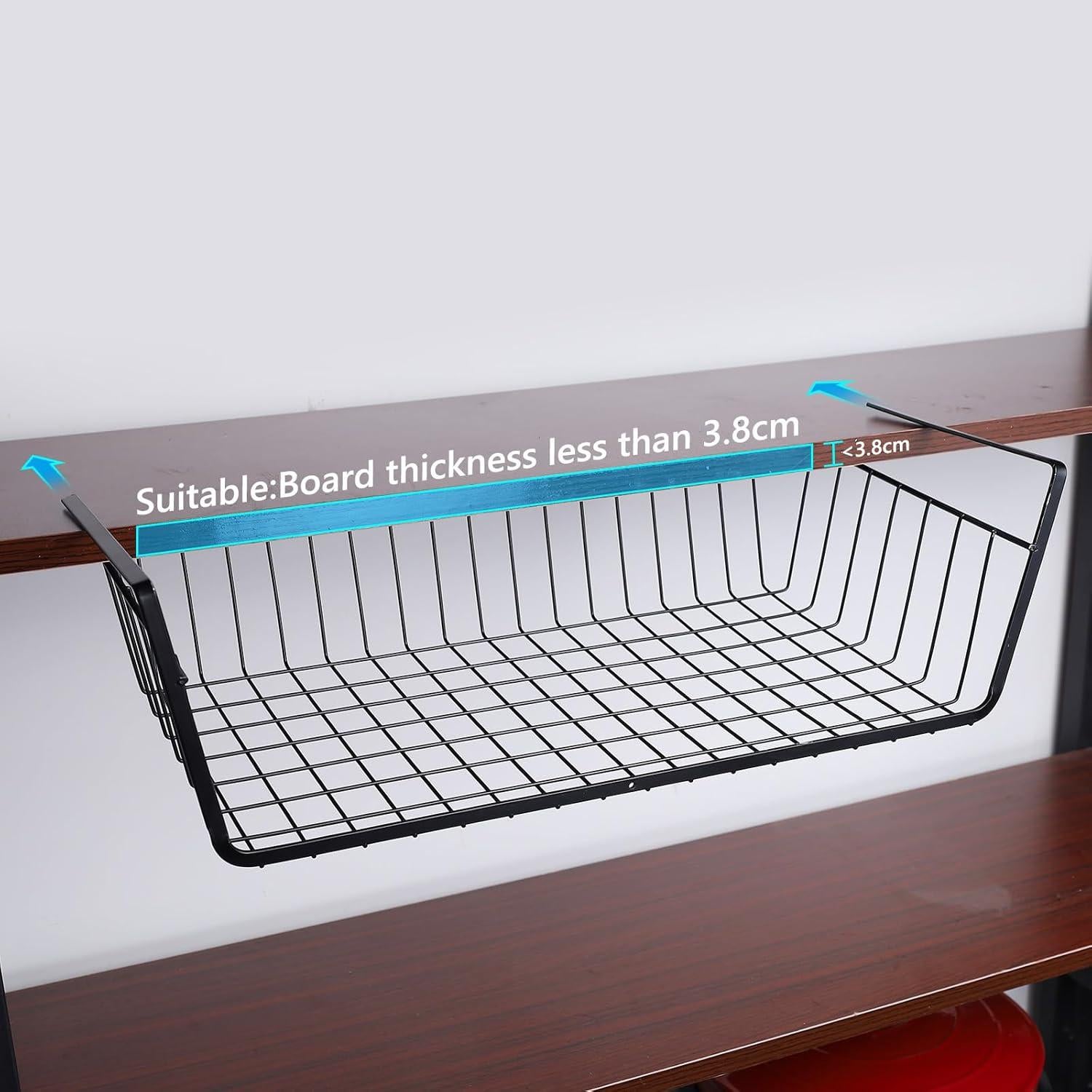 Canastas de Almacenamiento Bajo Estante HOMOKUS 5 Pzas 48x24x14cm