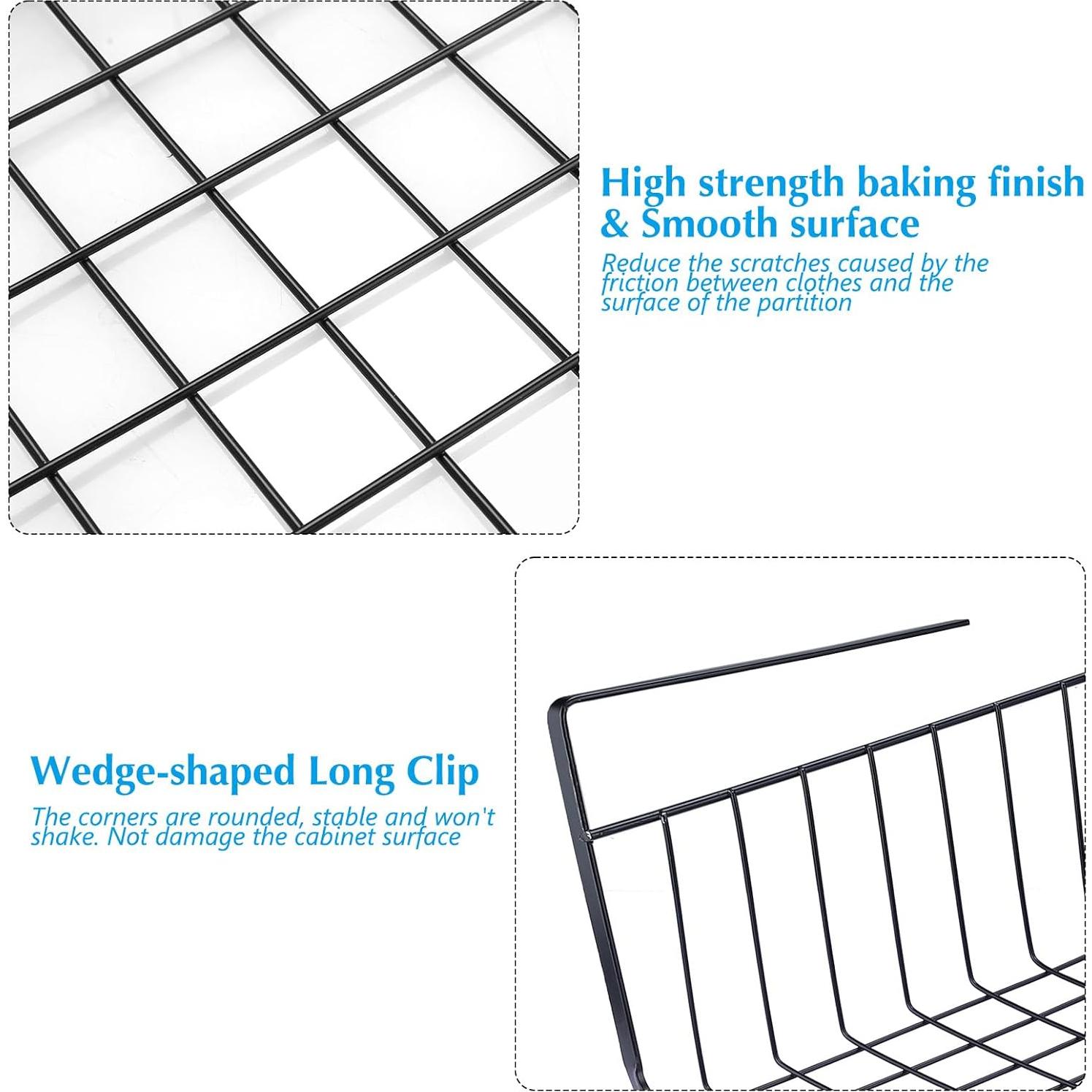 Canastas de Almacenamiento Bajo Estante HOMOKUS 5 Pzas 48x24x14cm