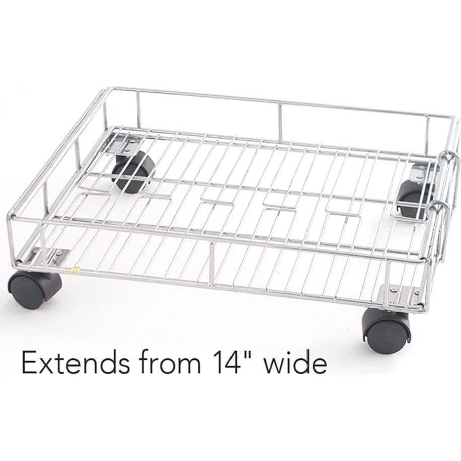 Cesta de Almacenamiento Metálica Expandible con Ruedas MSR