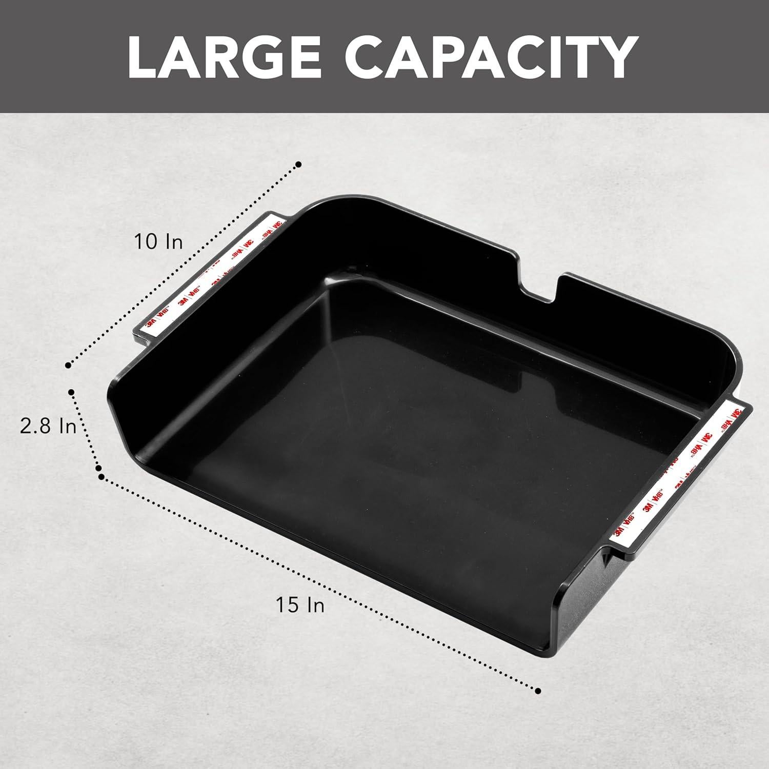 Cajón de Almacenamiento Bajo el Escritorio Tipika Negro 38x25cm
