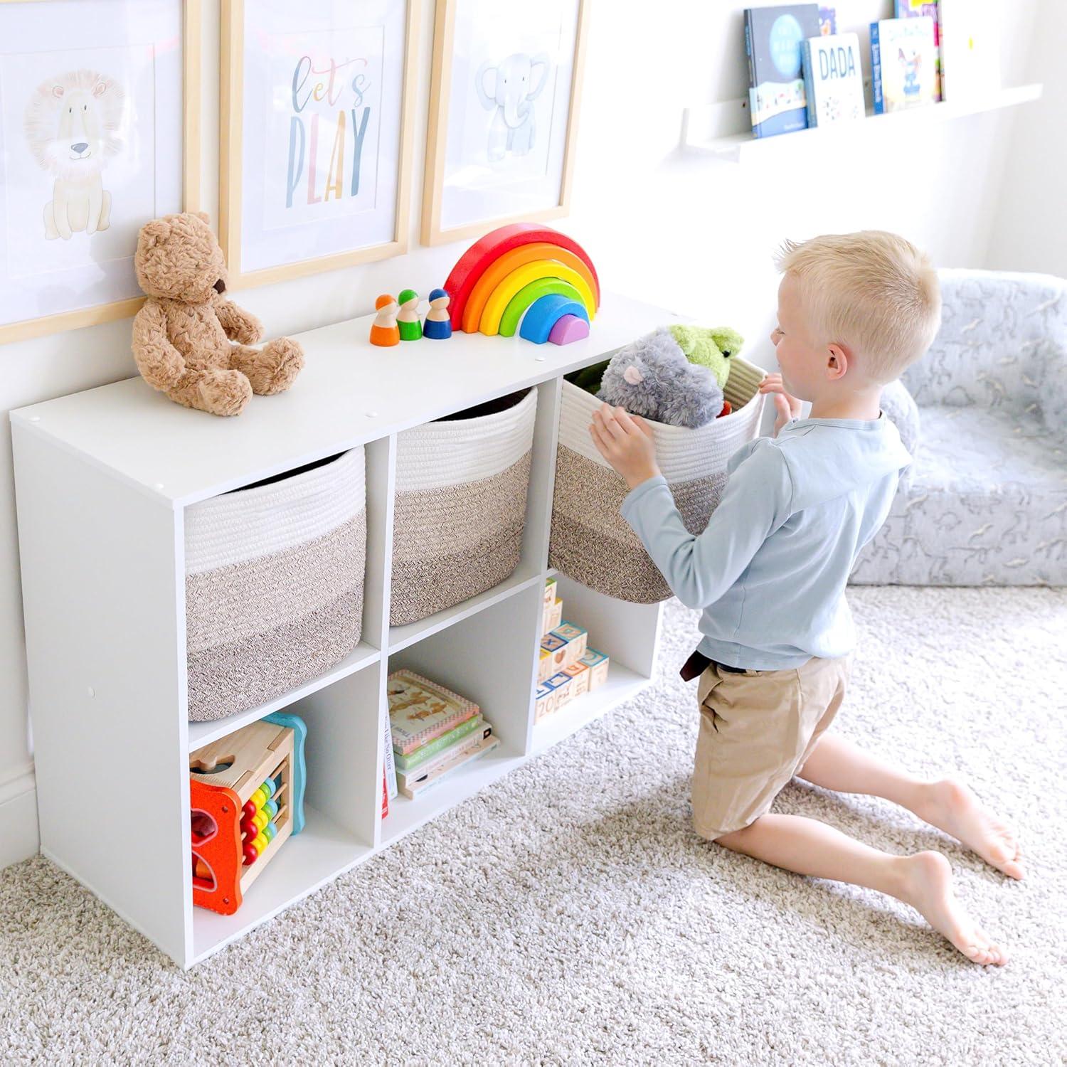 Cestas de Almacenamiento NaturalCozy 11" Algodón Paquete de 3