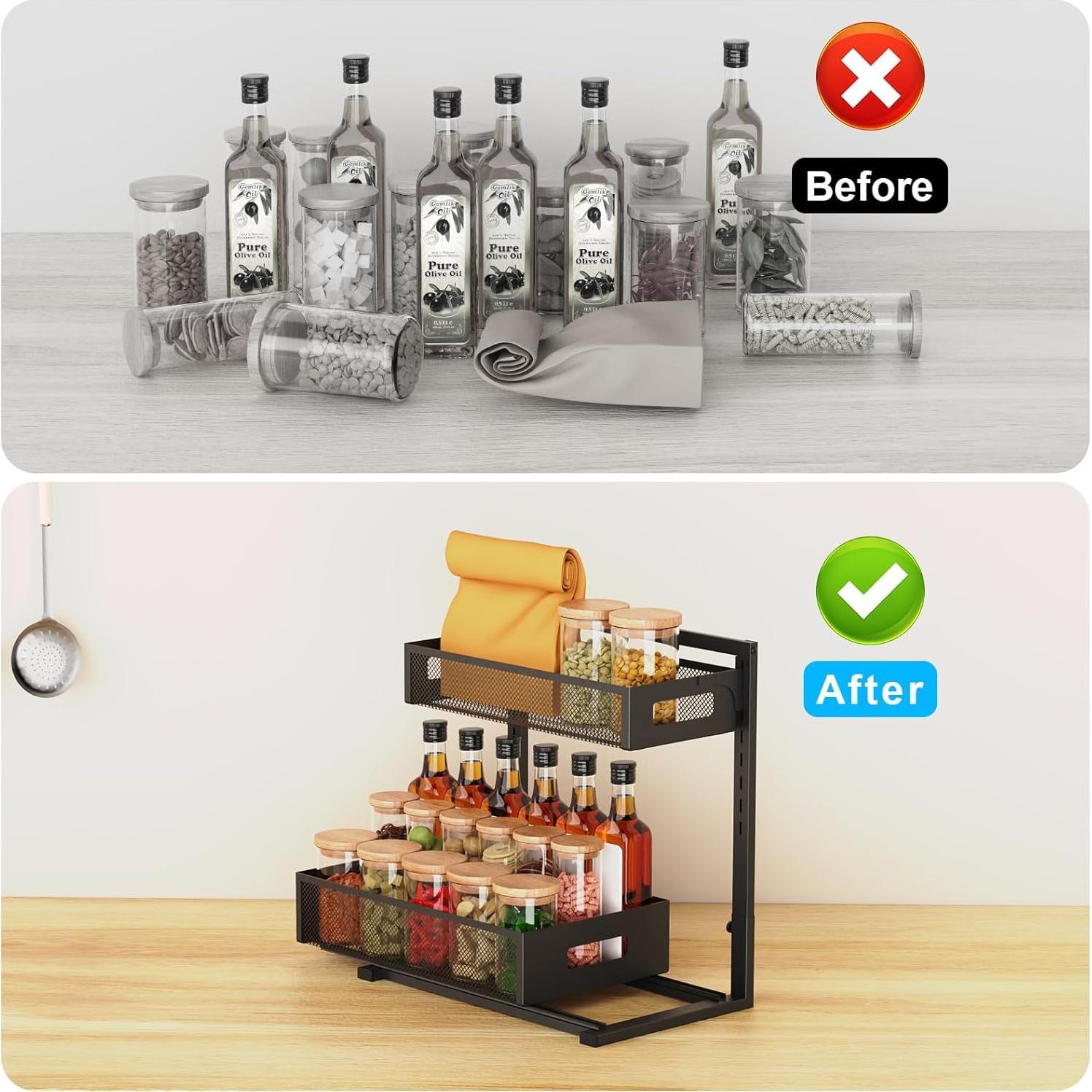 Organizador Bajo Fregadero Petiza Ajustable 2 Niveles 3.19kg