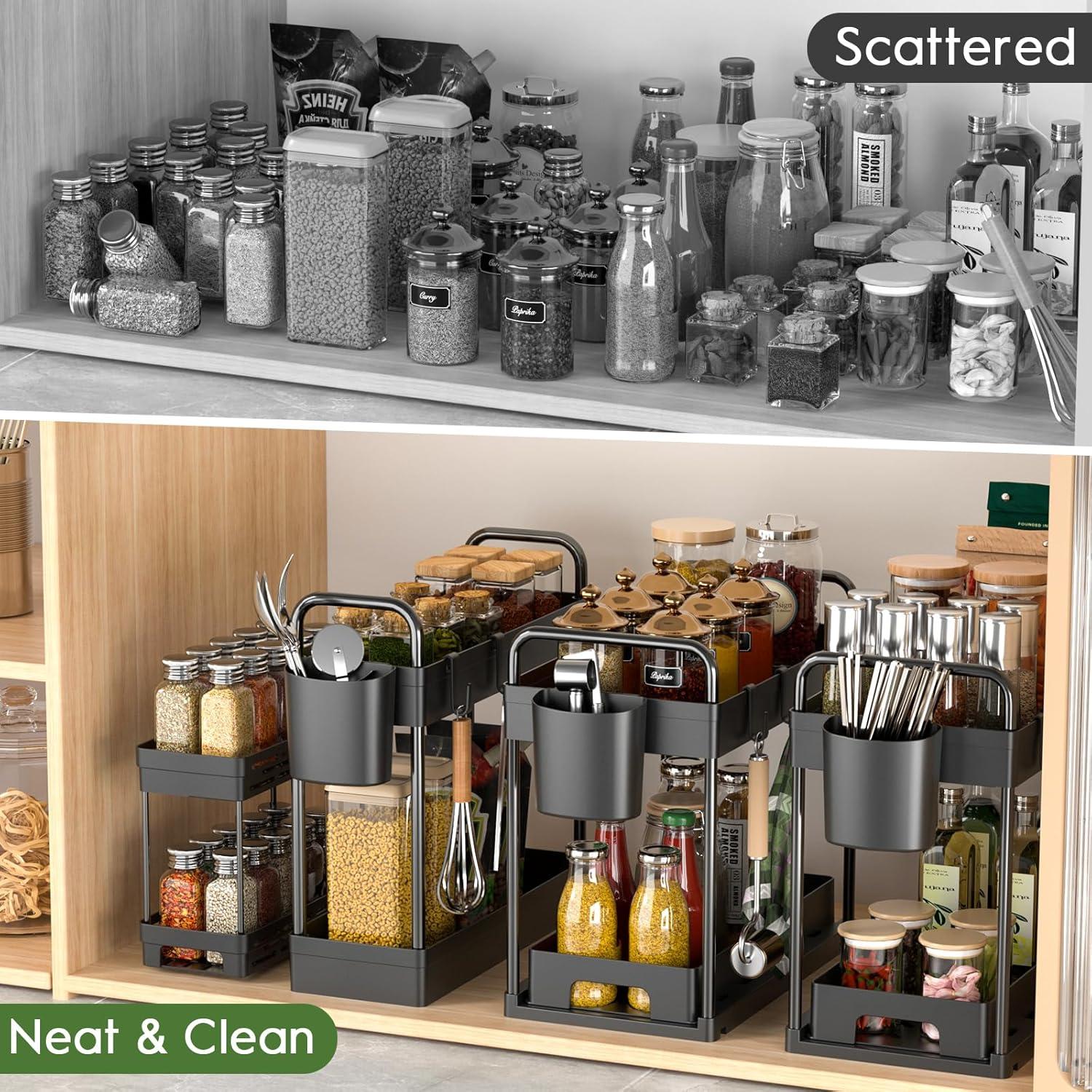 Organizadores Bajo el Fregadero ZIZOTI - 4 Paquetes Multiuso