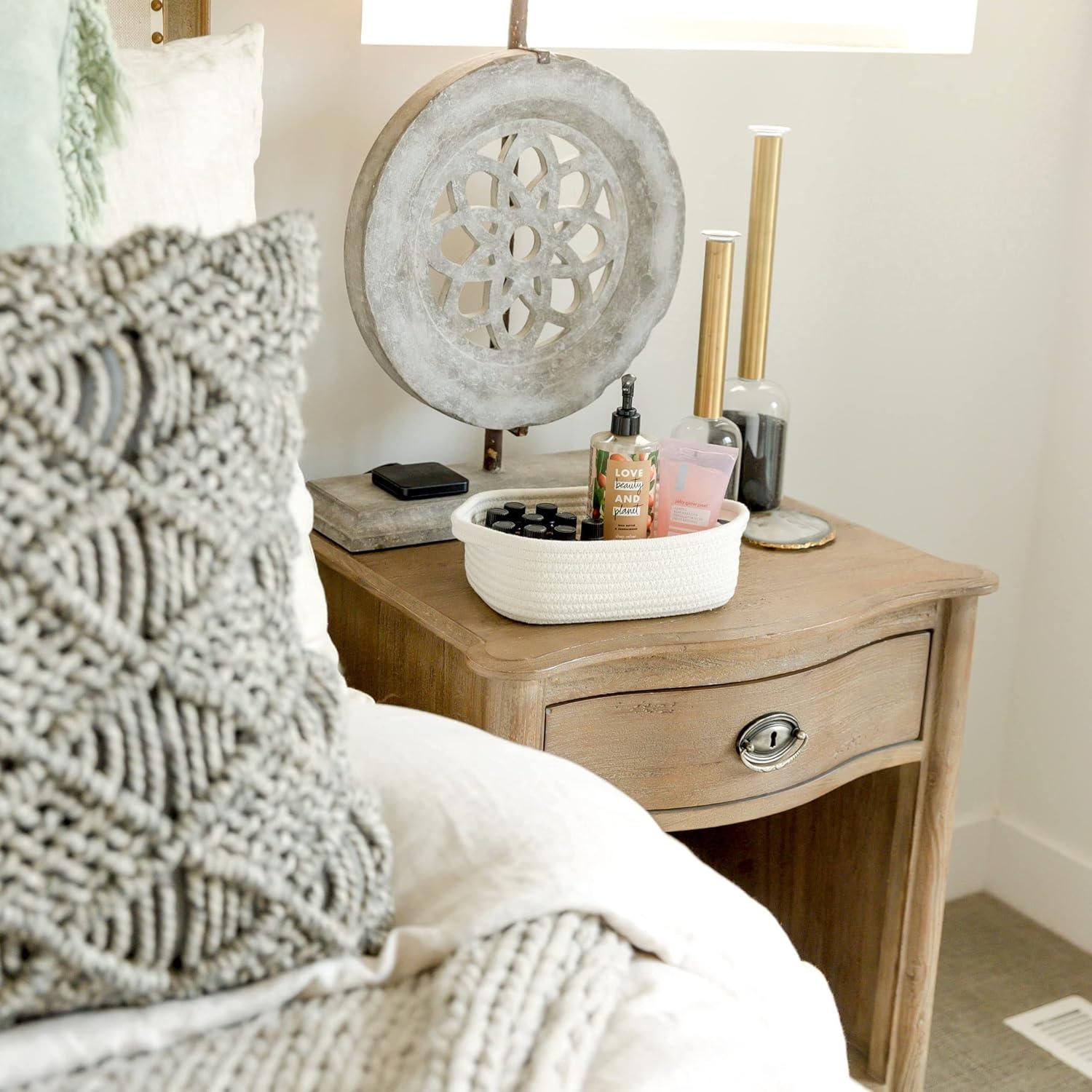 Juego de 5 Cestas de Almacenamiento NaturalCozy - Algodón 100%