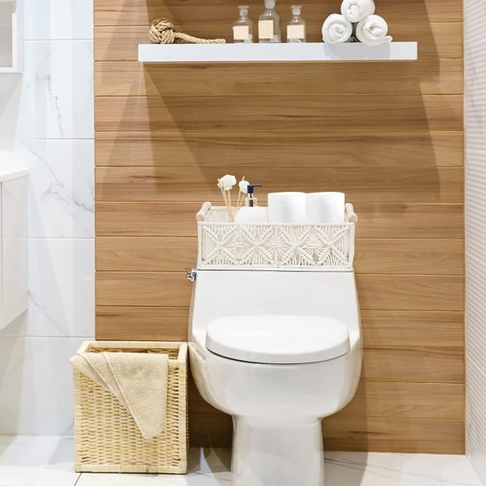 Juego de 2 Canastas de Almacenamiento HOSROOME Boho 34x17cm