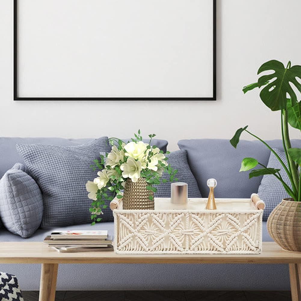 Juego de 2 Canastas de Almacenamiento HOSROOME Boho 34x17cm