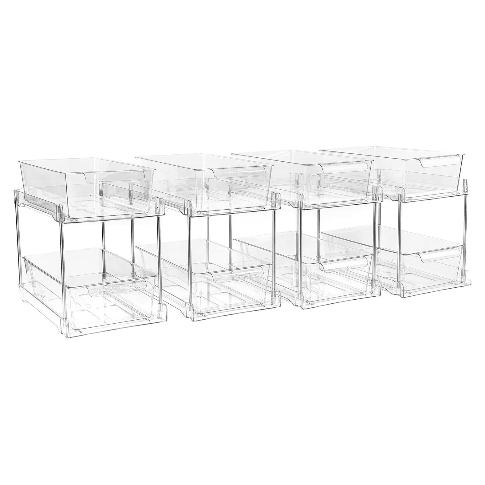 Organizadores de Baño Zero Zoo - Paquete de 4 Apilables 31.7x19cm