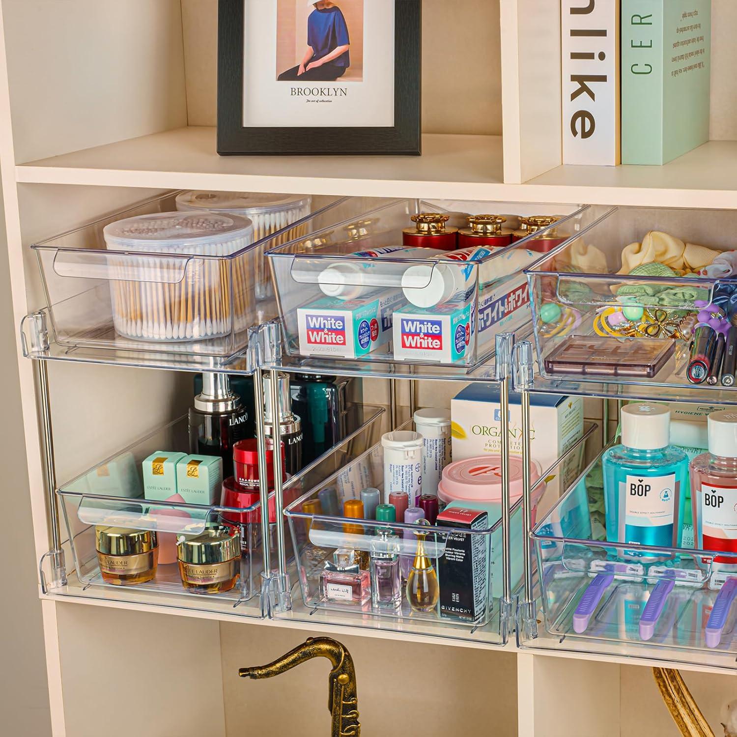 Organizadores de Baño Zero Zoo - Paquete de 4 Apilables 31.7x19cm