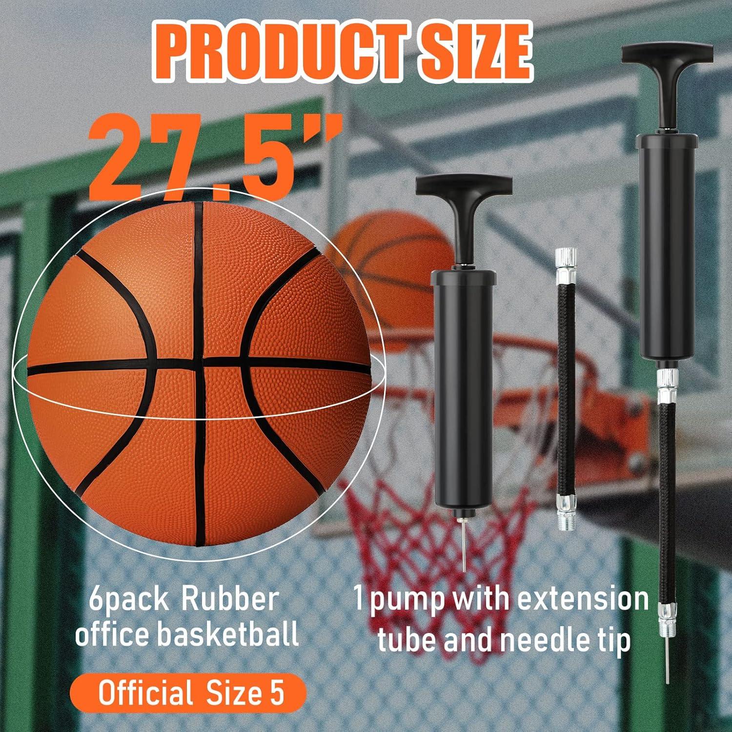 Balones de Baloncesto Wettarn Tamaño 5 - 6 Piezas con Bomba