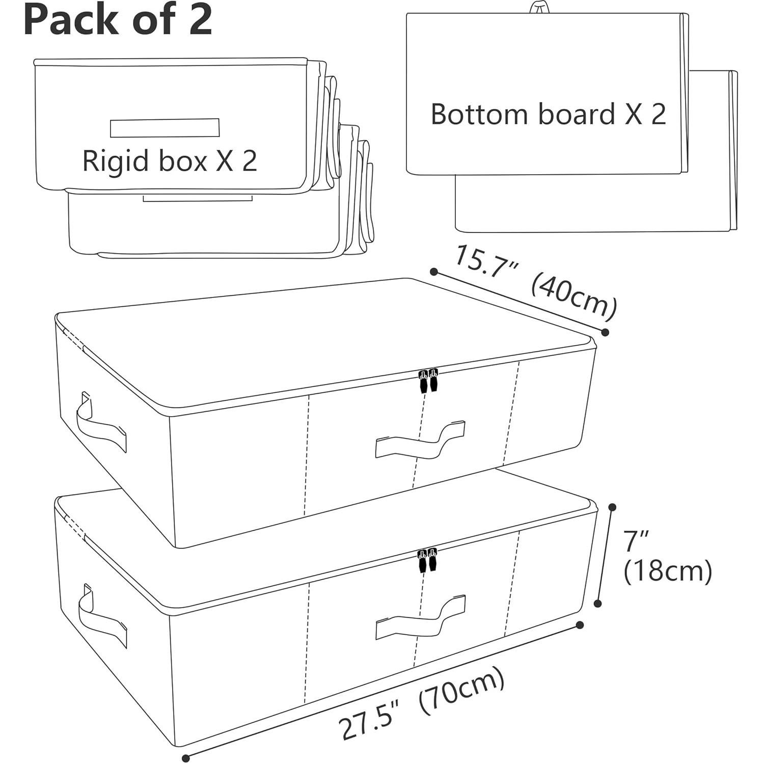Cestas de Almacenamiento Plegables iwill CREATE PRO 2 Pcs Beige