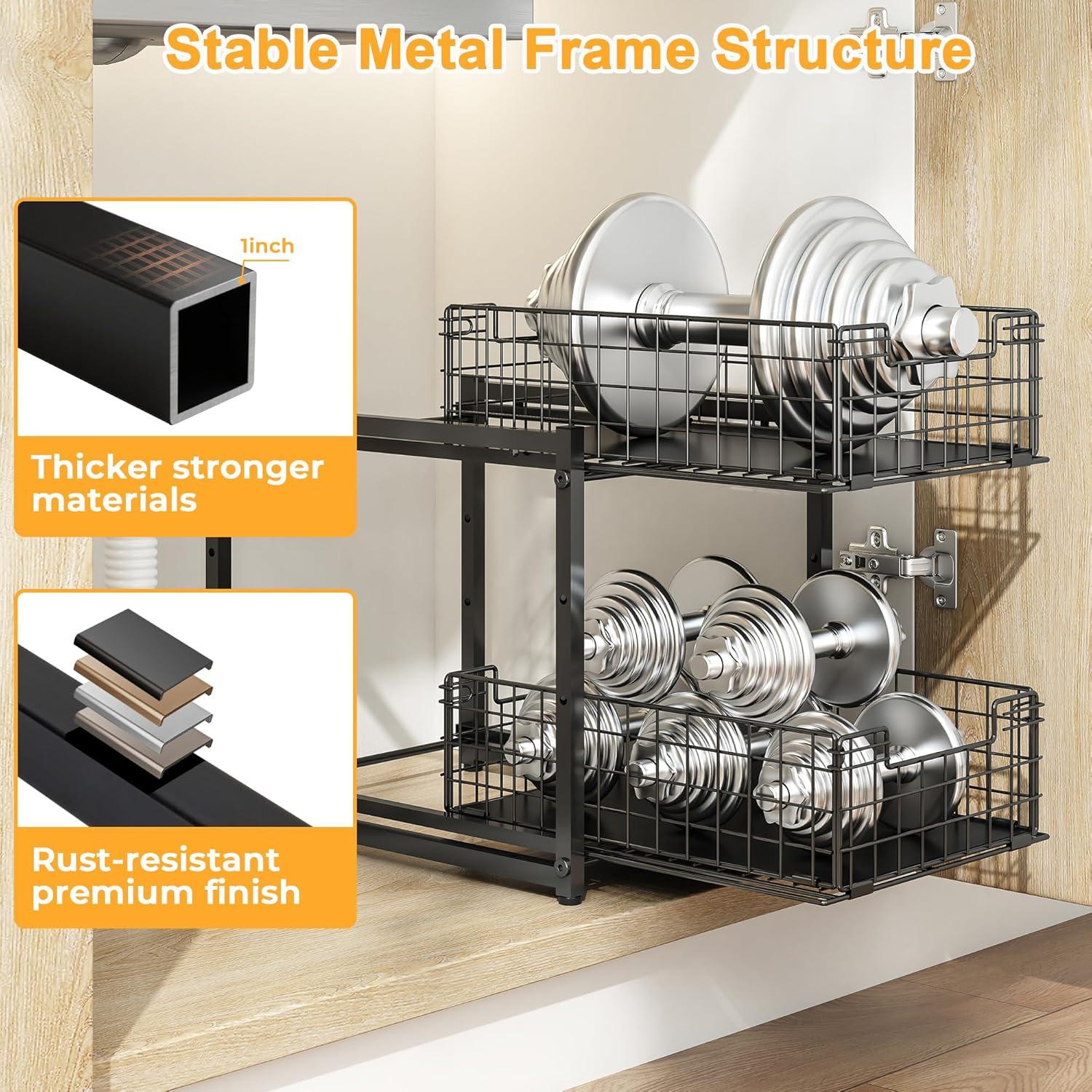 Organizador Bajo Fregadero SILUB 2 Niveles Ajustable 35.1x28x40.1 cm