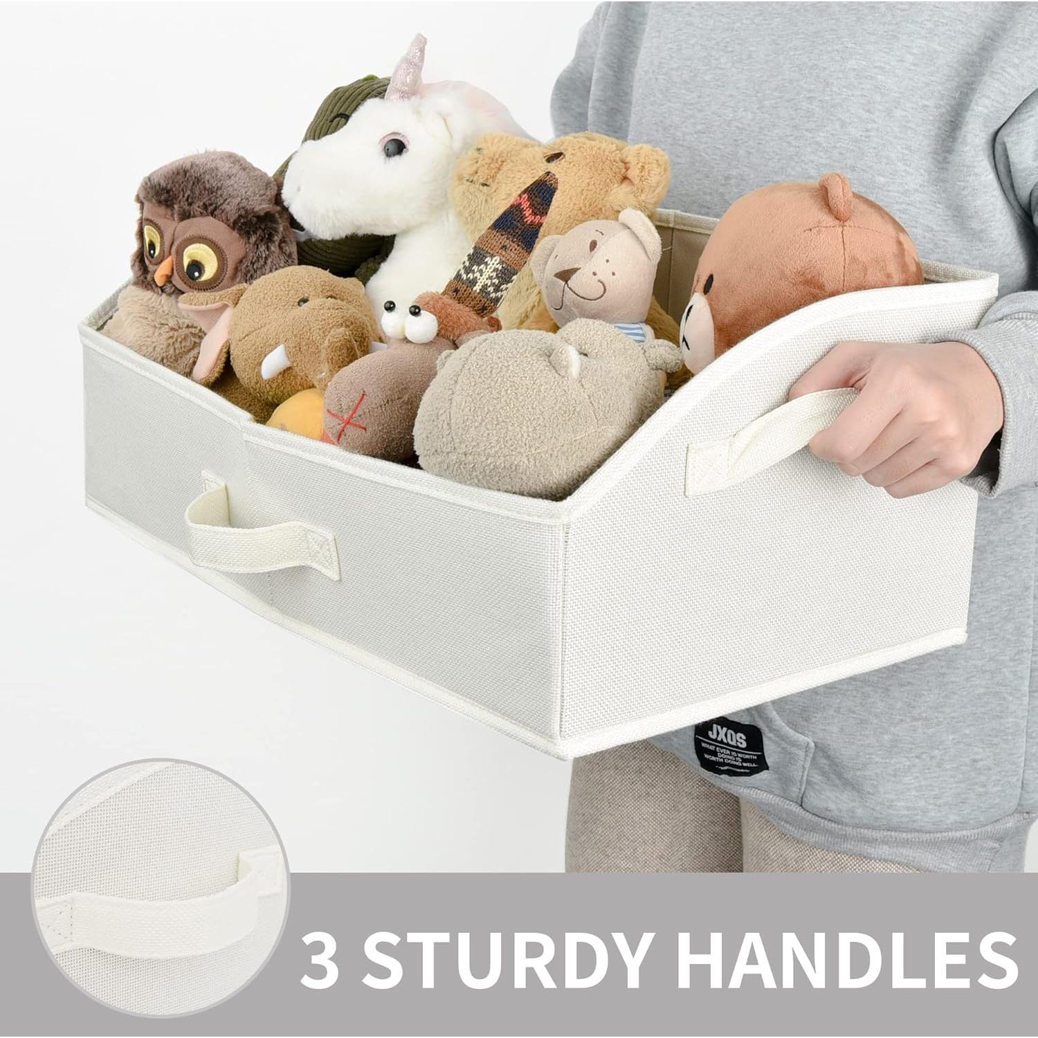 Cestas de Almacenamiento GRANNY SAYS Jumbo 3 Unidades Blanco Perla