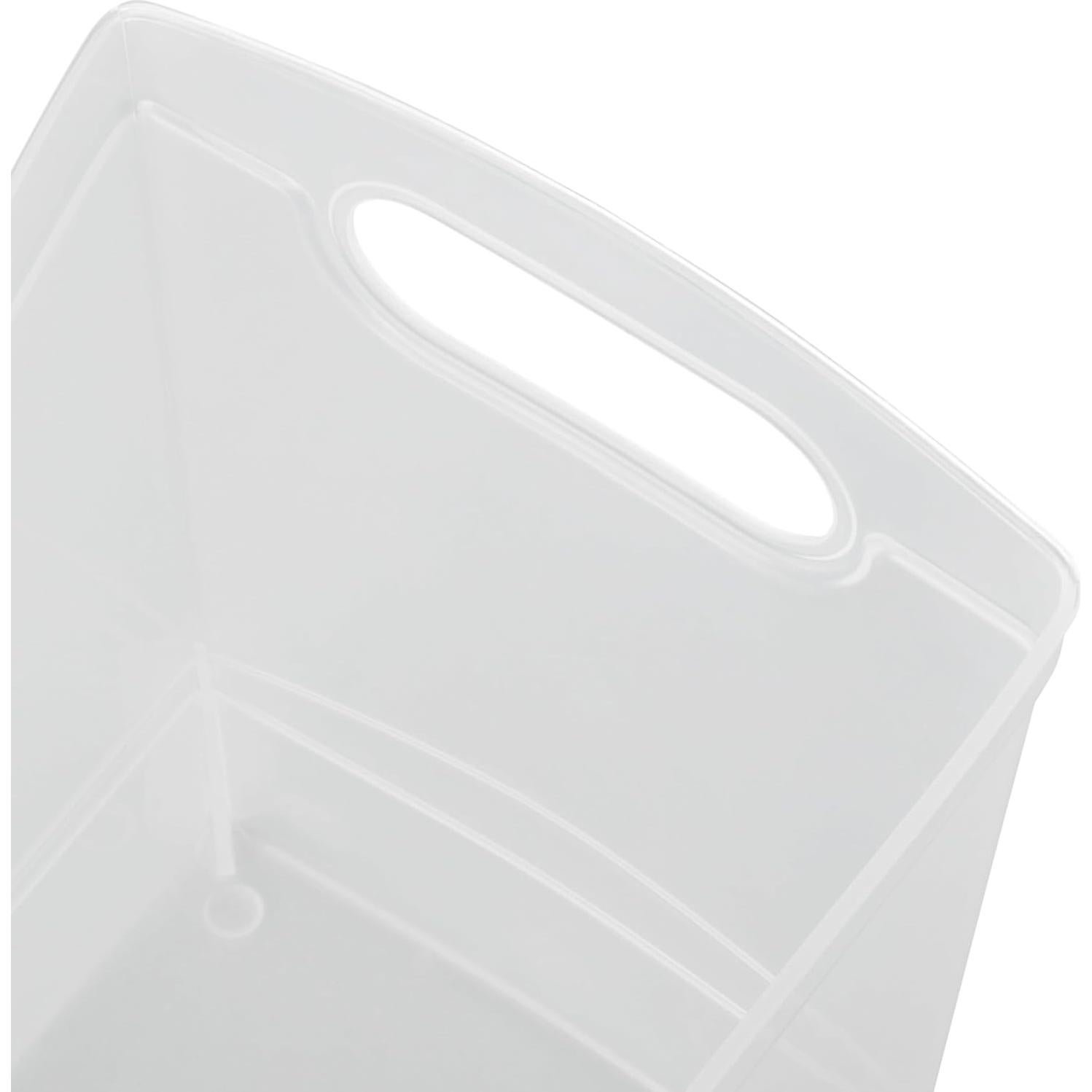 Contenedor de Almacenamiento Estrecho 33x23x15 cm - Juego de 2 - Transparente