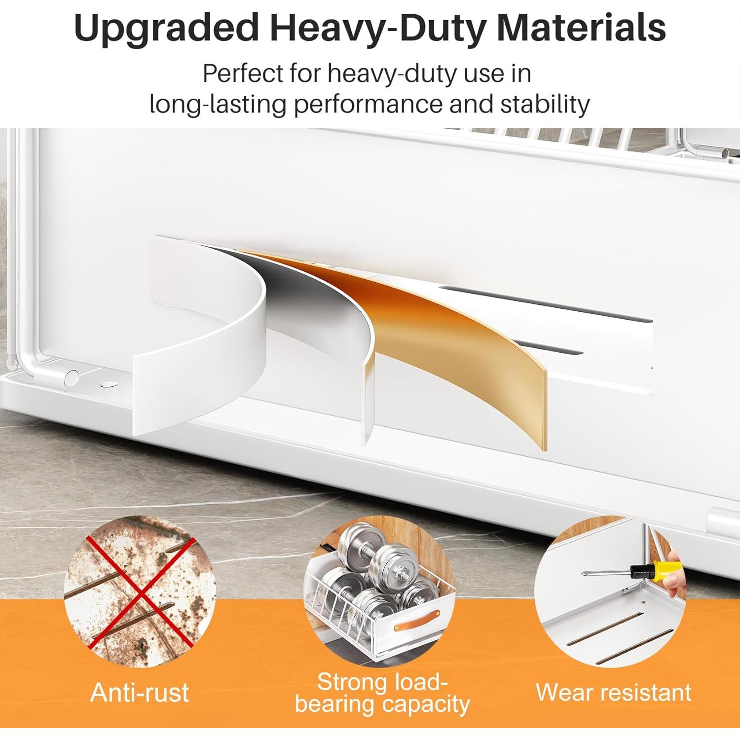 Organizador Extraíble Kitstorack 30x40 cm Blanco para Gabinete